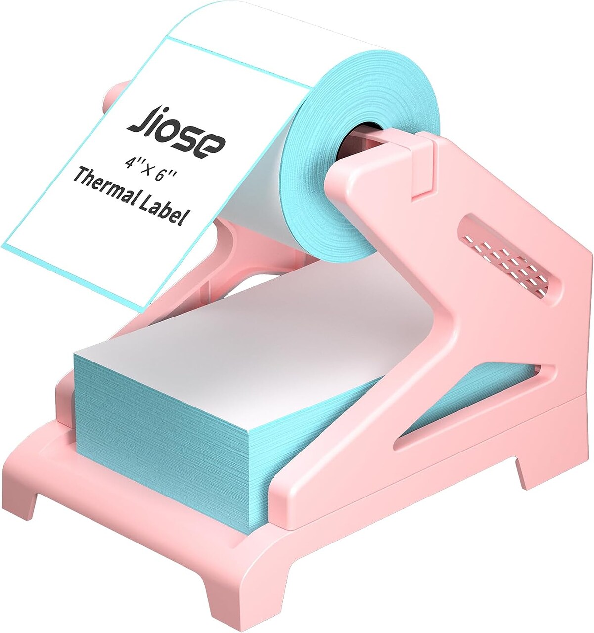 JIOSE 4x6 Label Holder Pink Thermal Label Holder for Rolls and Fan-Fold Labels